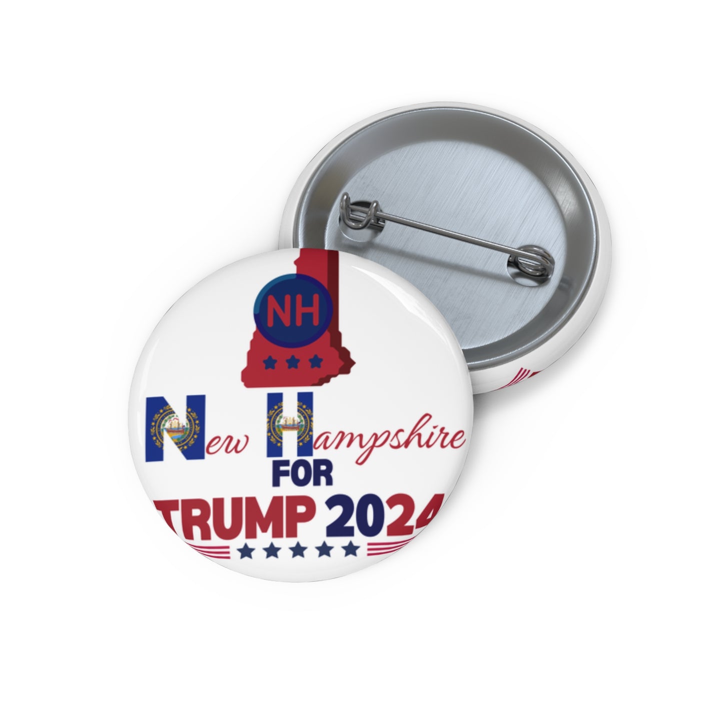 New Hampshire for Trump Pin Buttons