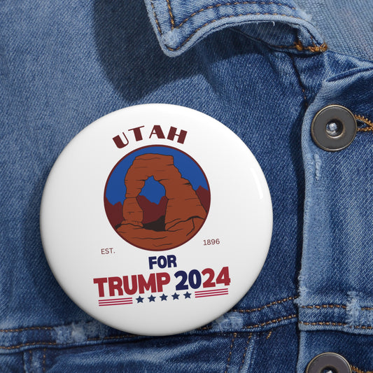 Utah for Trump Pin Buttons