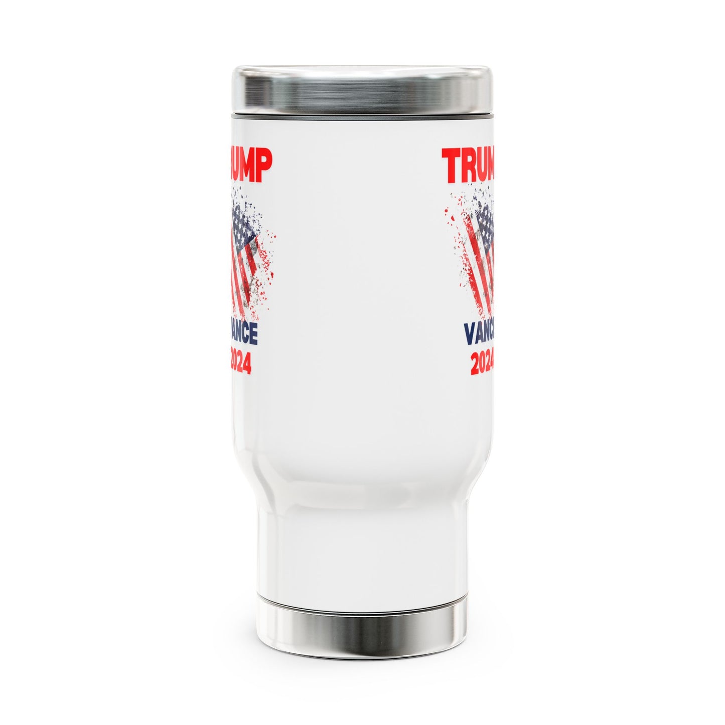 Trump Vance Stainless Steel Travel Mug with Handle, 14oz