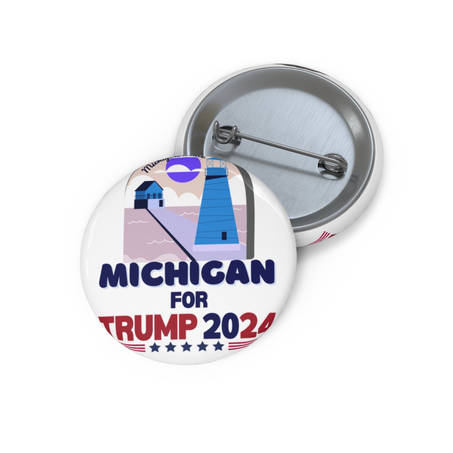 Michigan for Trump Pin Buttons