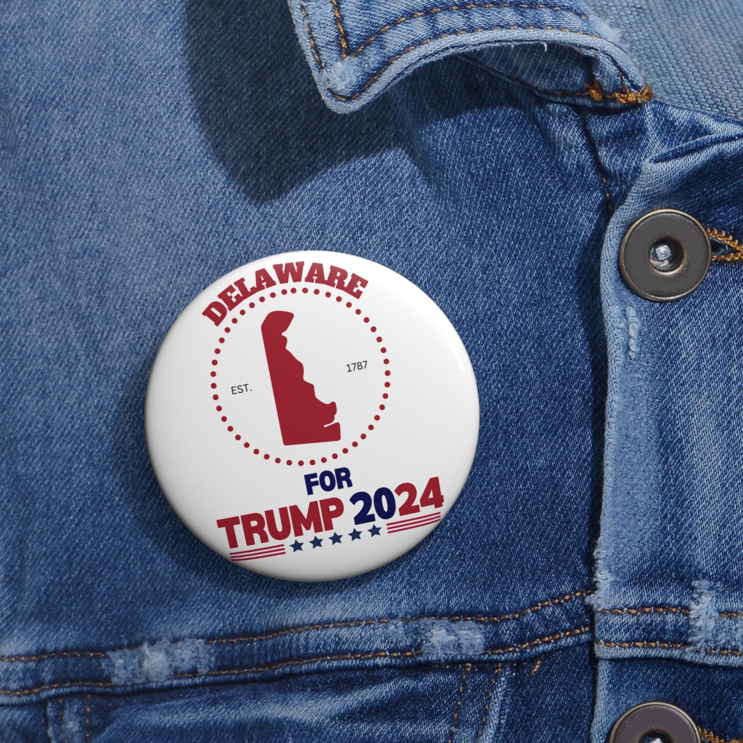 Delaware for Trump Pin Buttons