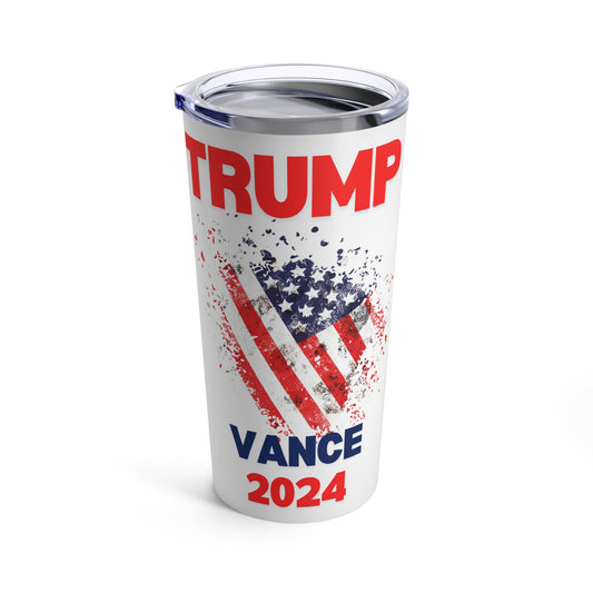 Trump Vance White Tumbler 20oz