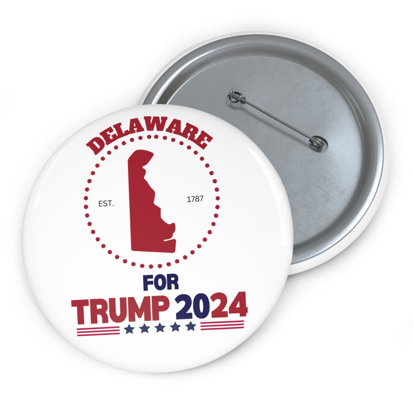 Delaware for Trump Pin Buttons