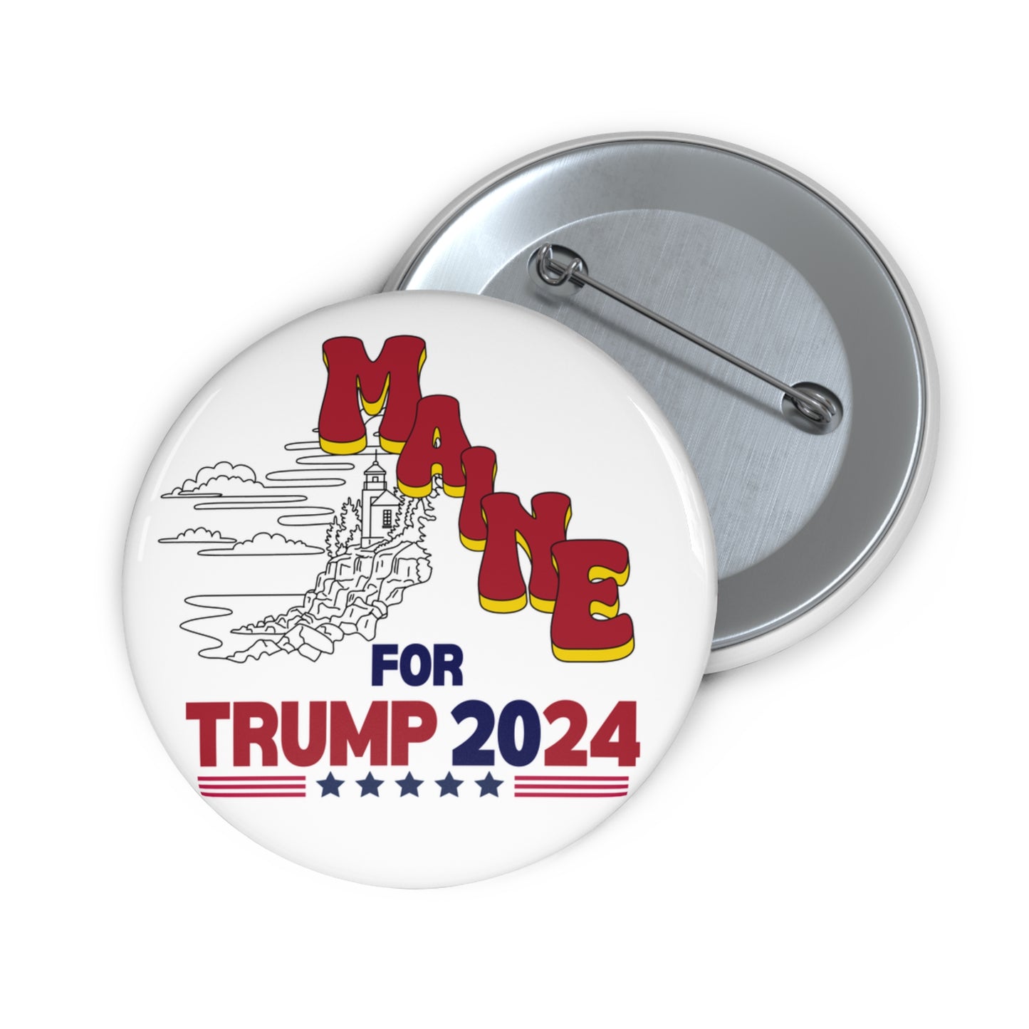 Maine for Trump Pin Buttons