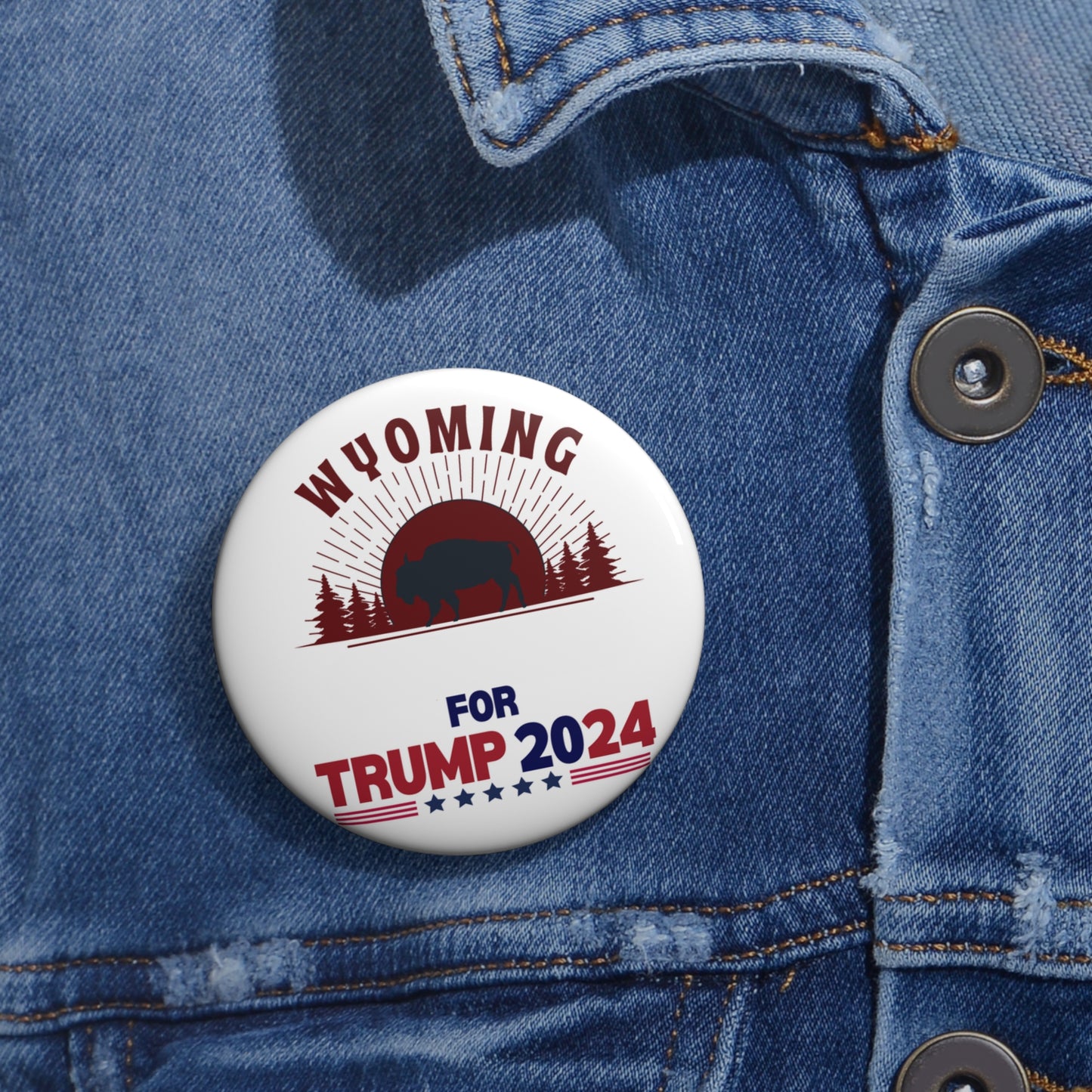 Wyoming for Trump Pin Buttons