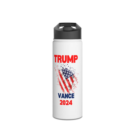 Trump Vance Stainless Steel Water Bottle, Standard Lid