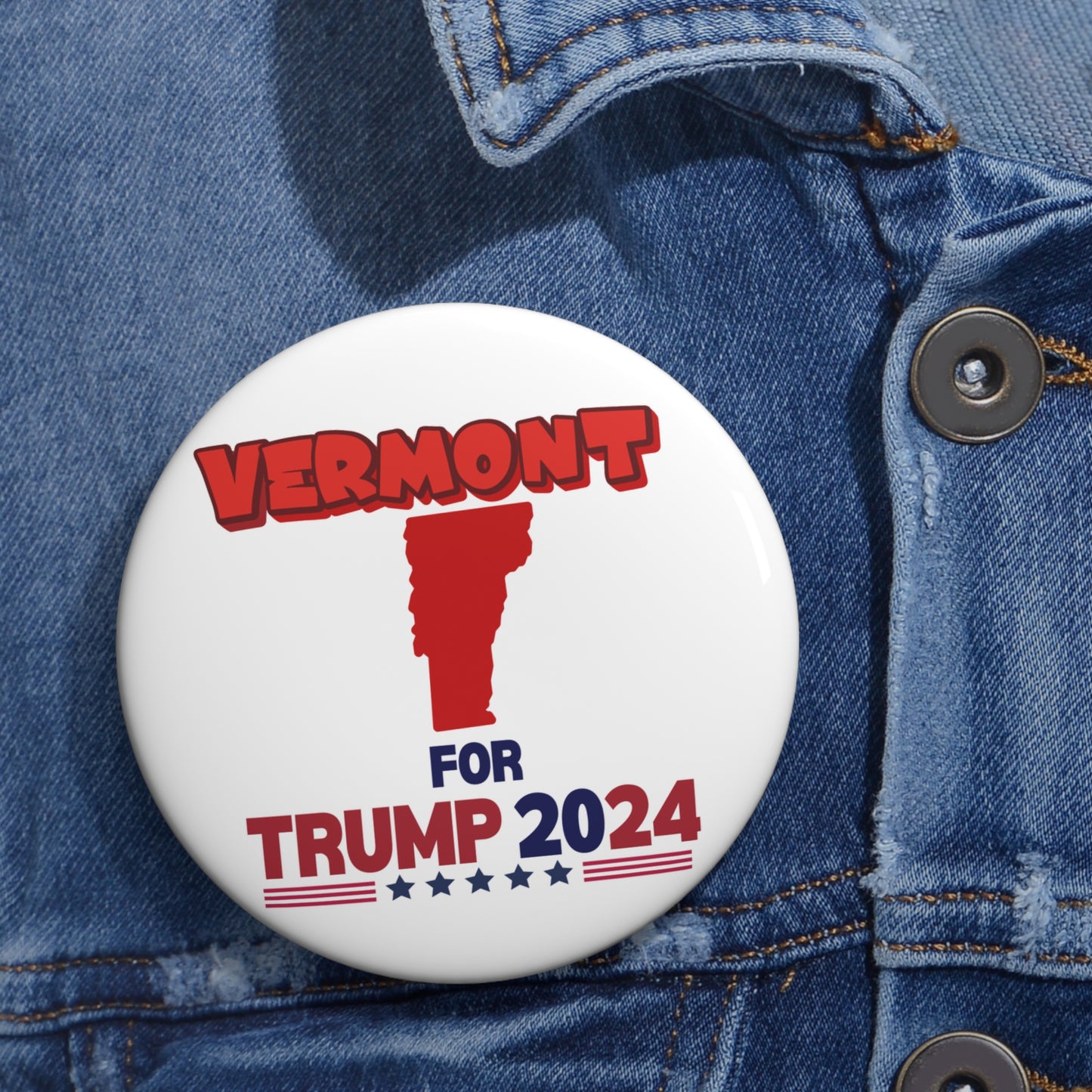 Vermont for Trump Pin Buttons