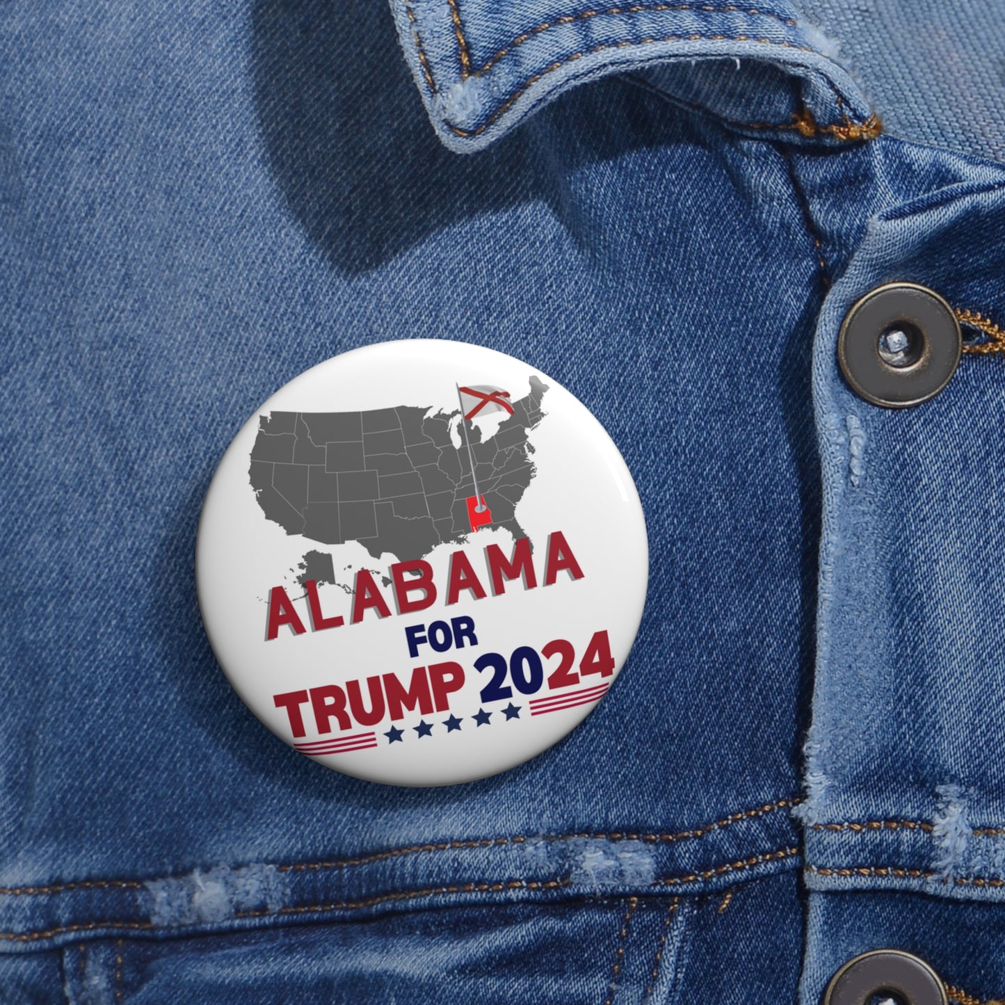 Alabama for Trump Pin Buttons