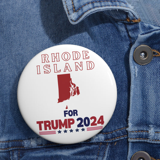 Rhode Island for Trump Pin Buttons