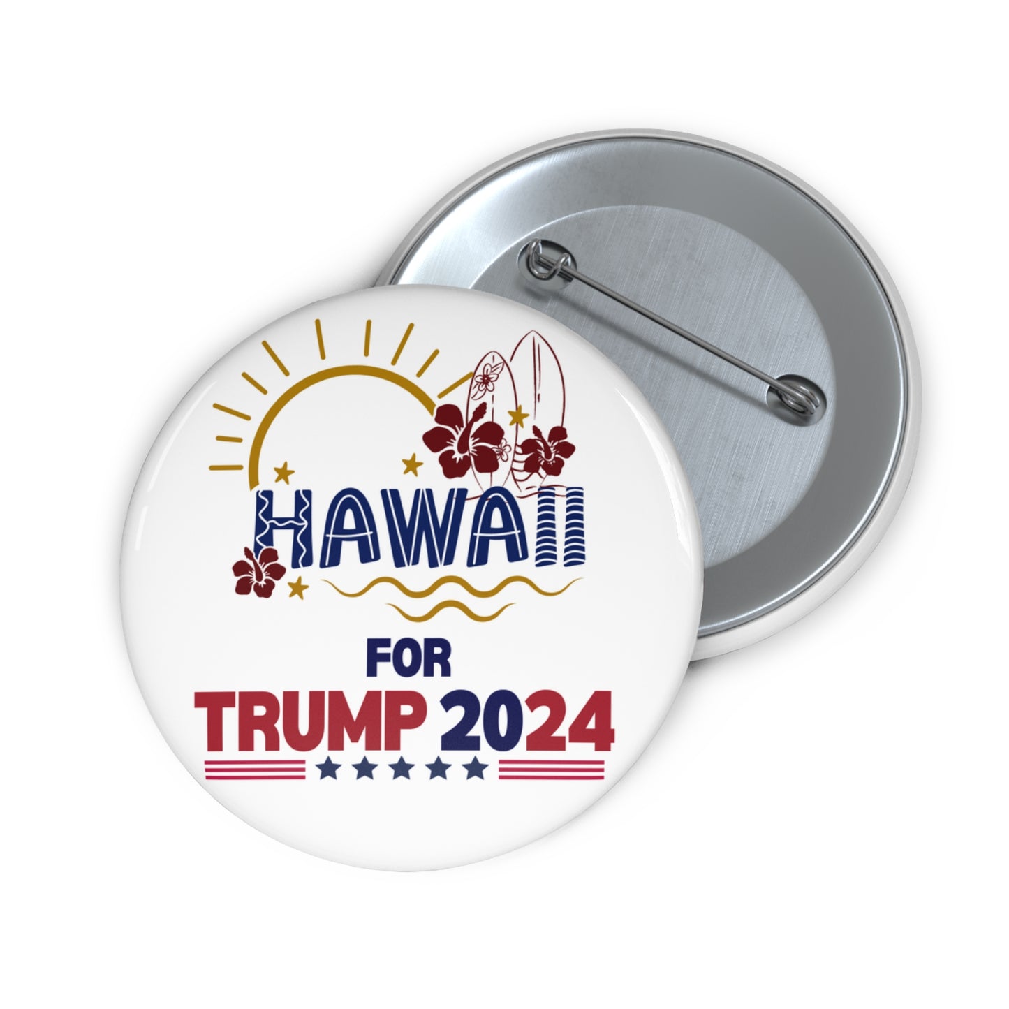 Hawaii for Trump Pin Buttons