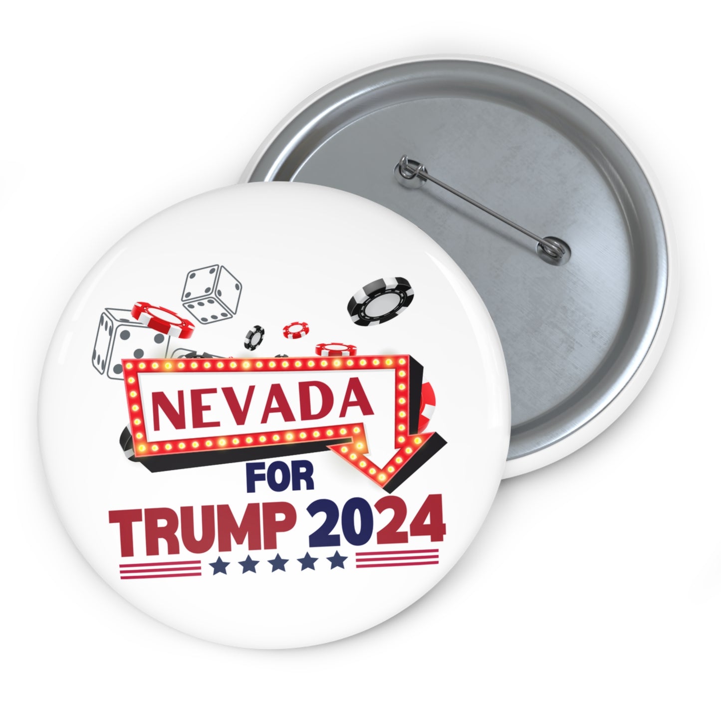 Nevada for Trump Pin Button