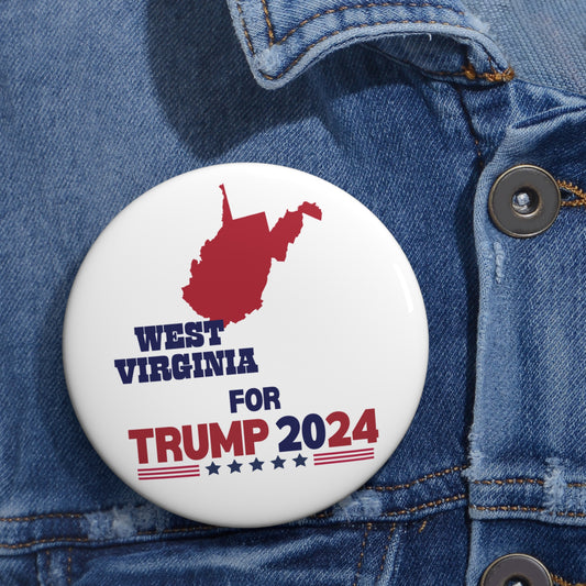 West Virginia for Trump Pin Buttons