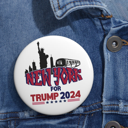 New York for Trump Pin Buttons