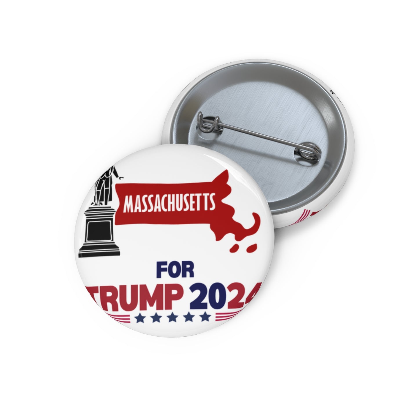 Massachusetts for Trump Pin Buttons