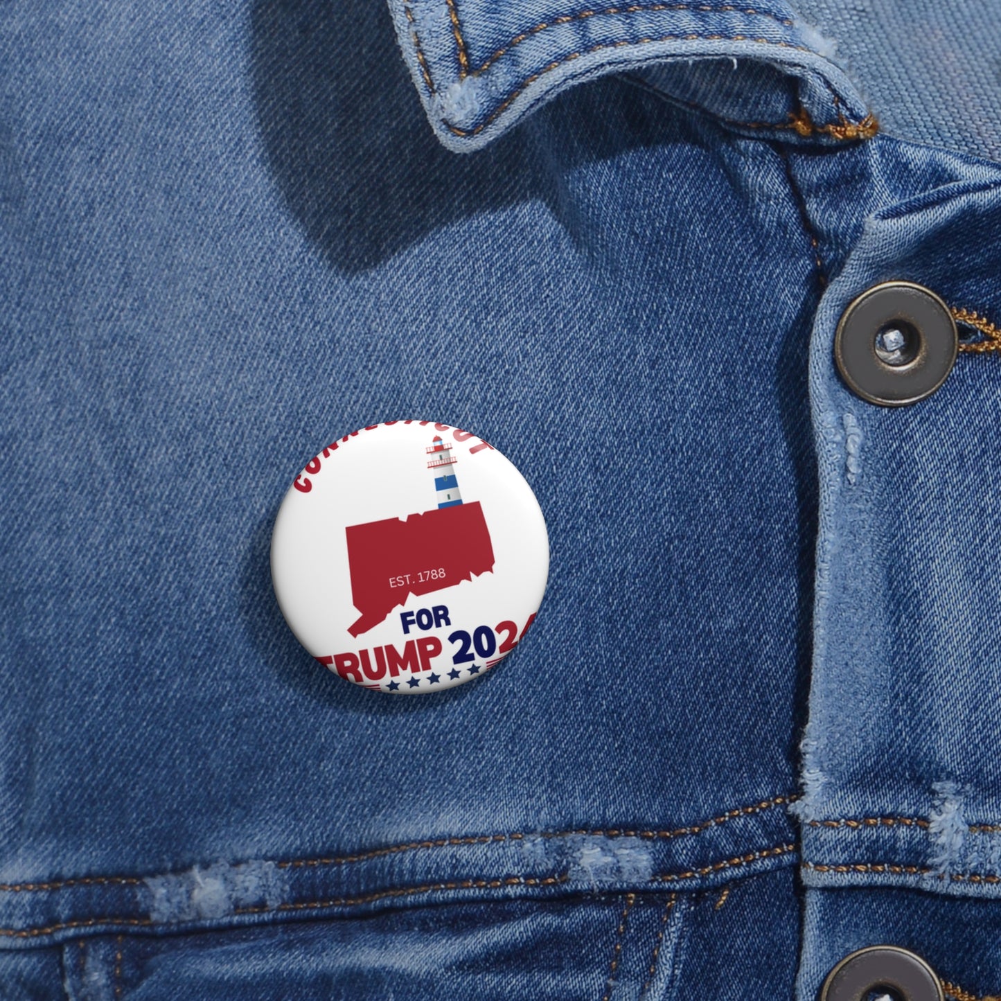 Connecticut for Trump Pin Buttons