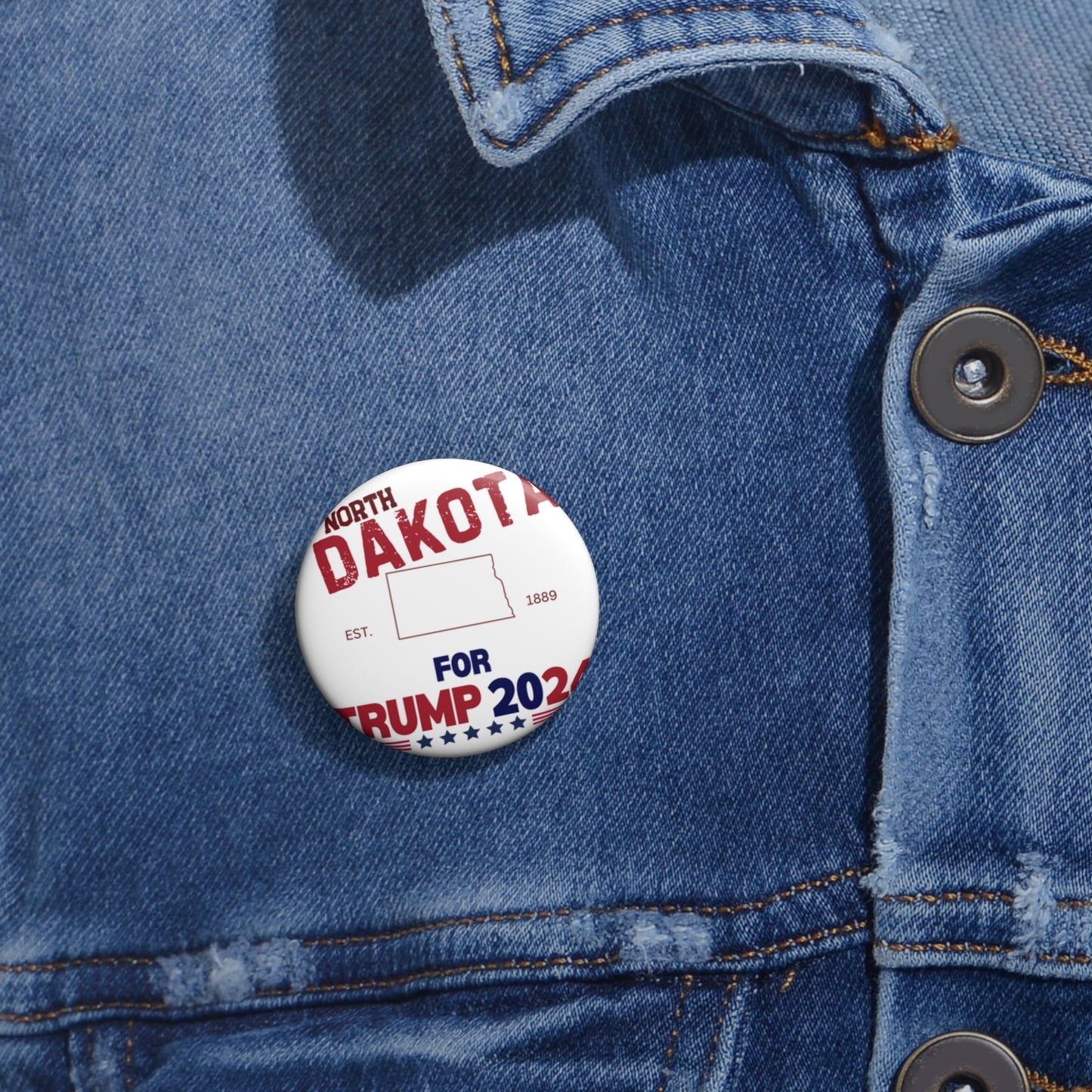 North Dakota for Trump Pin Buttons