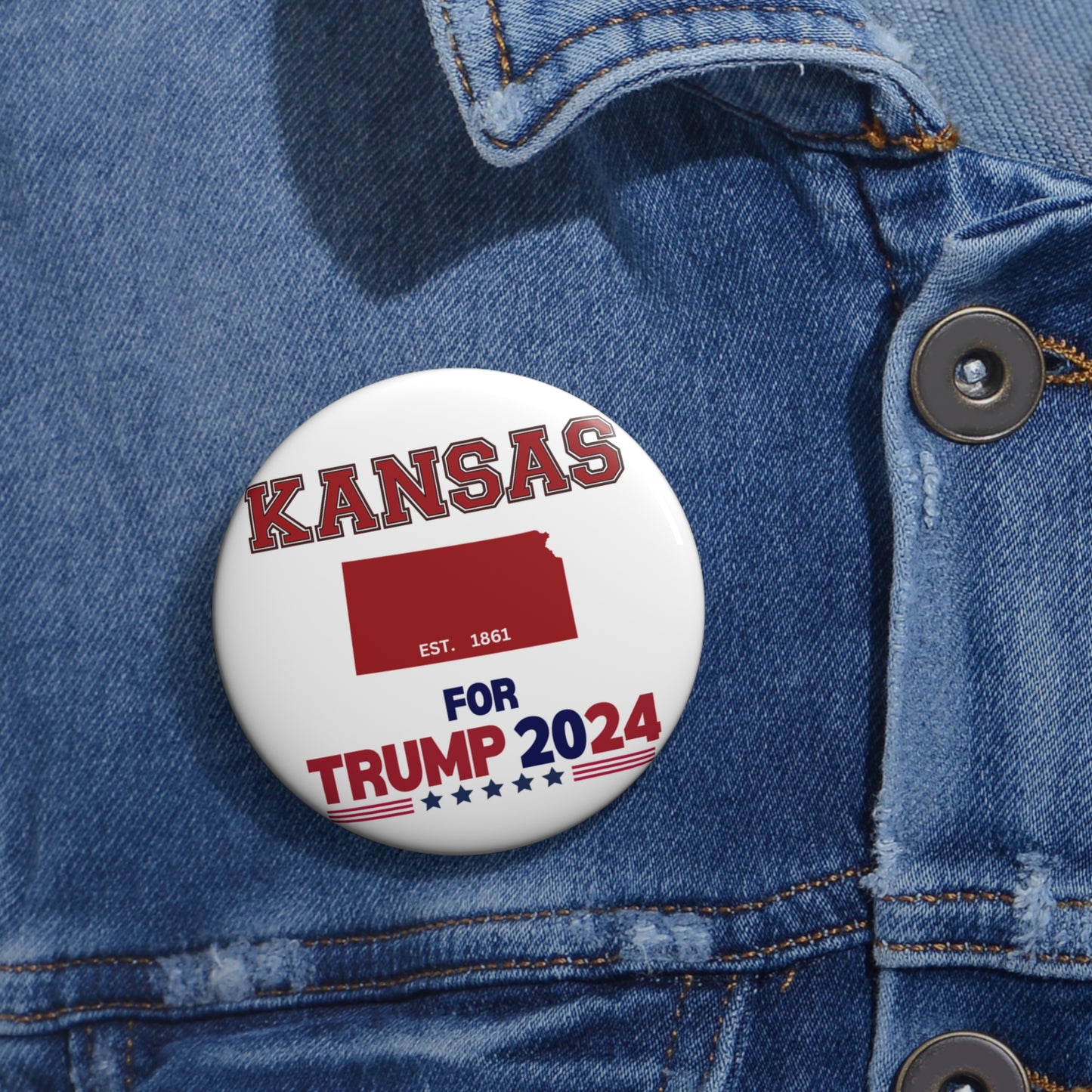 Kansas for Trump Pin Buttons