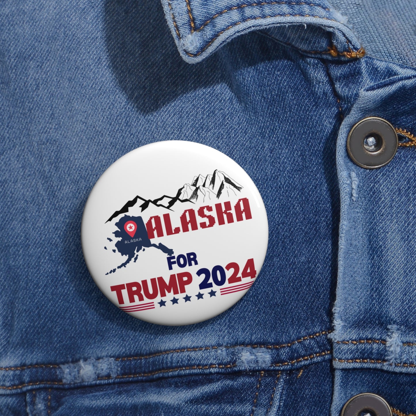 Alaska for Trump Pin Buttons