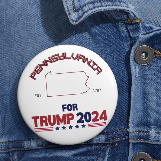 Pennsylvania for Trump Pin Buttons