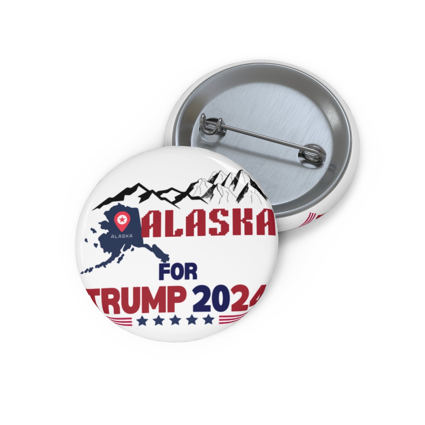 Alaska for Trump Pin Buttons