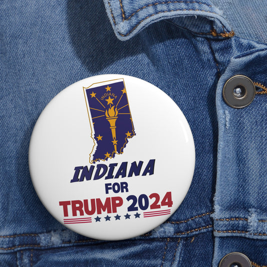 Indiana for Trump Pin Buttons