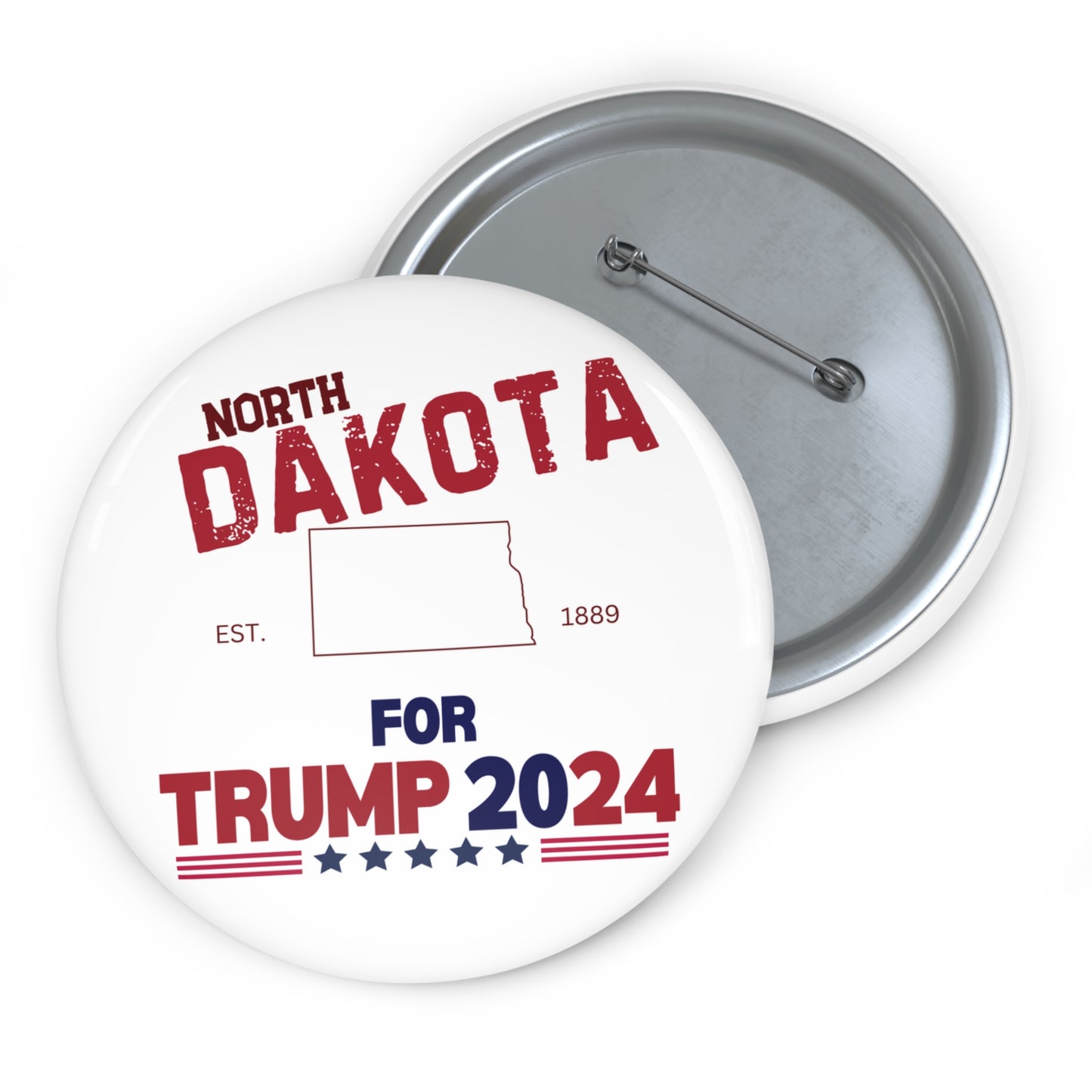 North Dakota for Trump Pin Buttons