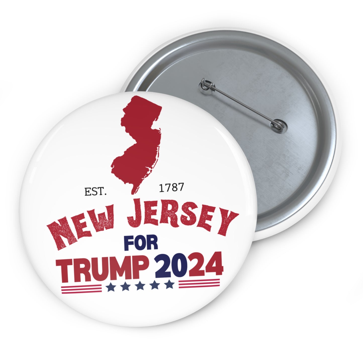 New Jersey for Trump Pin Buttons