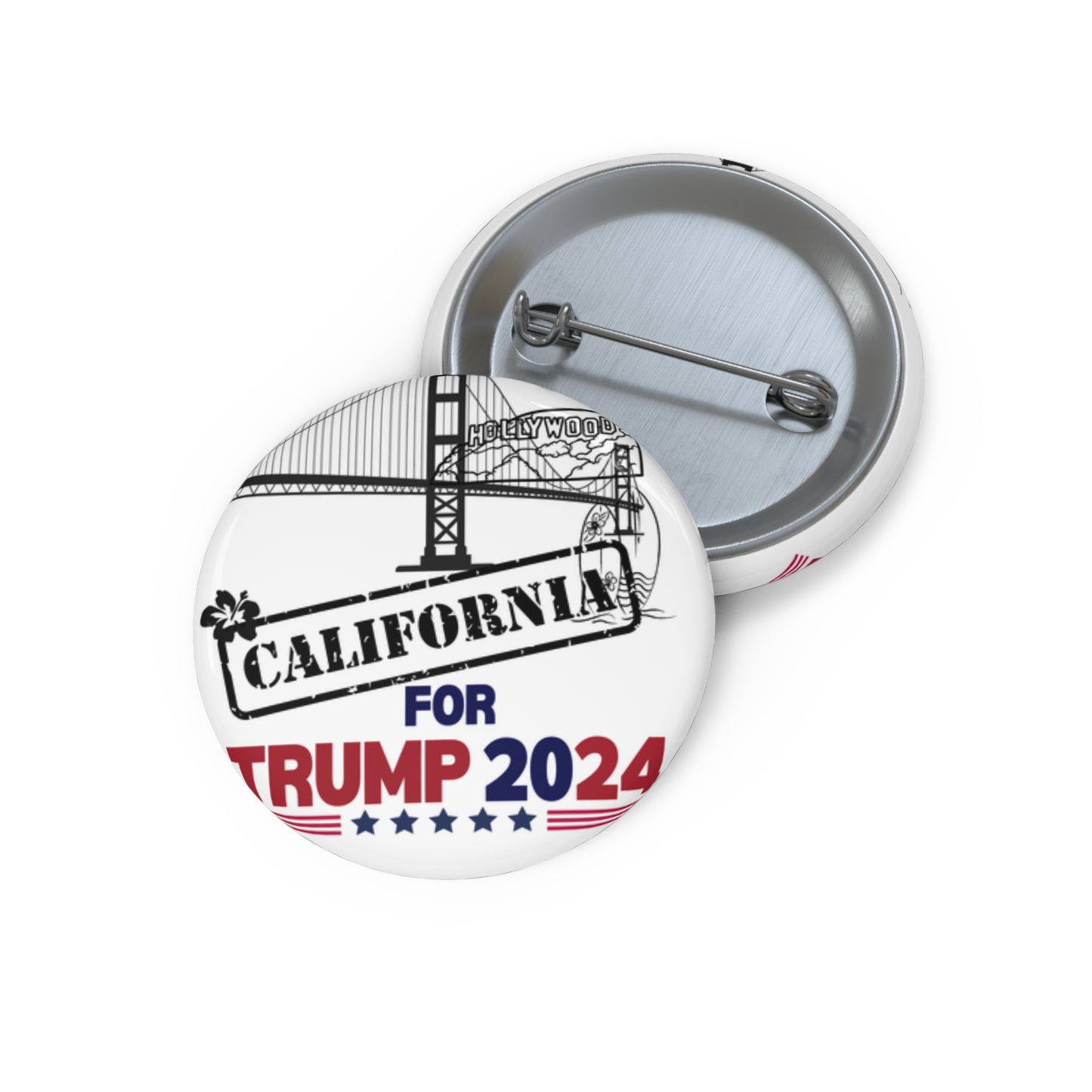 California for Trump Pin Buttons