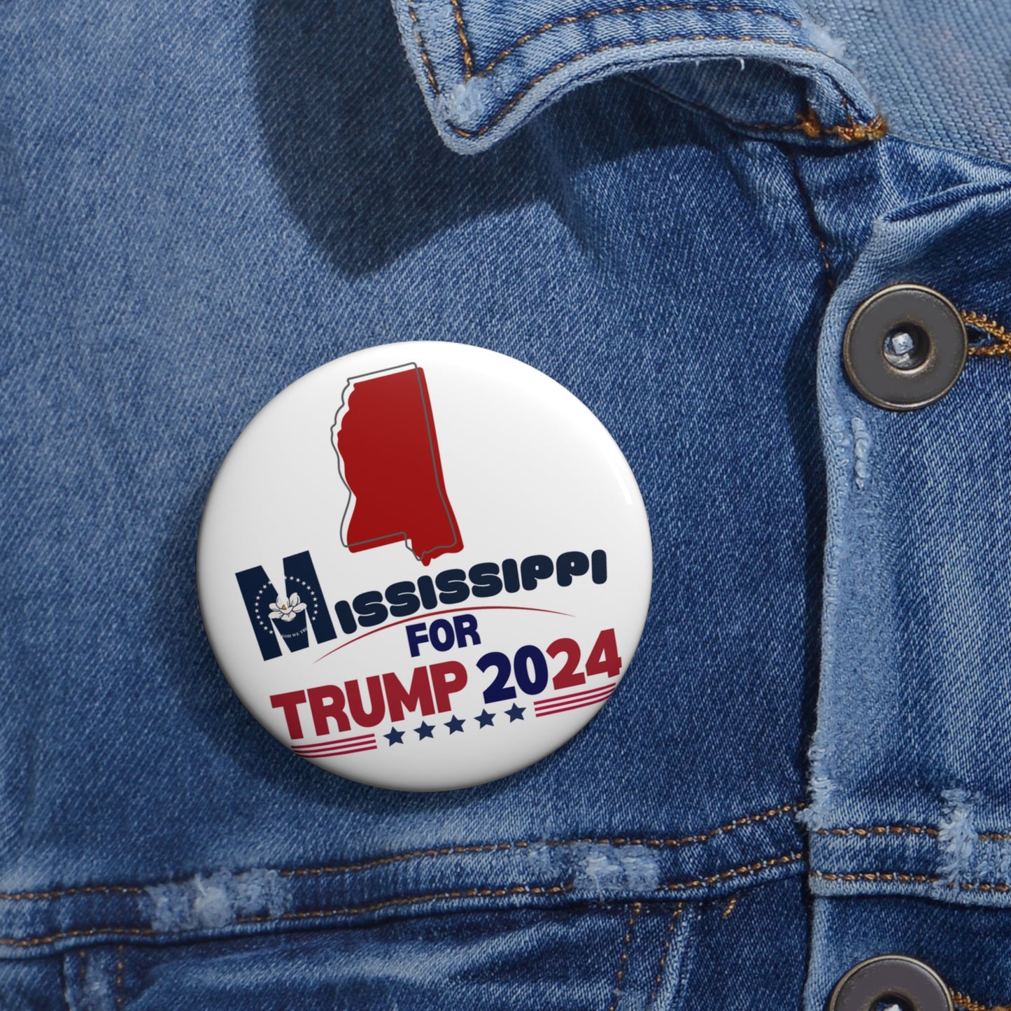 Mississippi for Trump Pin Buttons