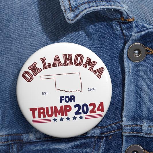 Oklahoma for Trump Pin Buttons