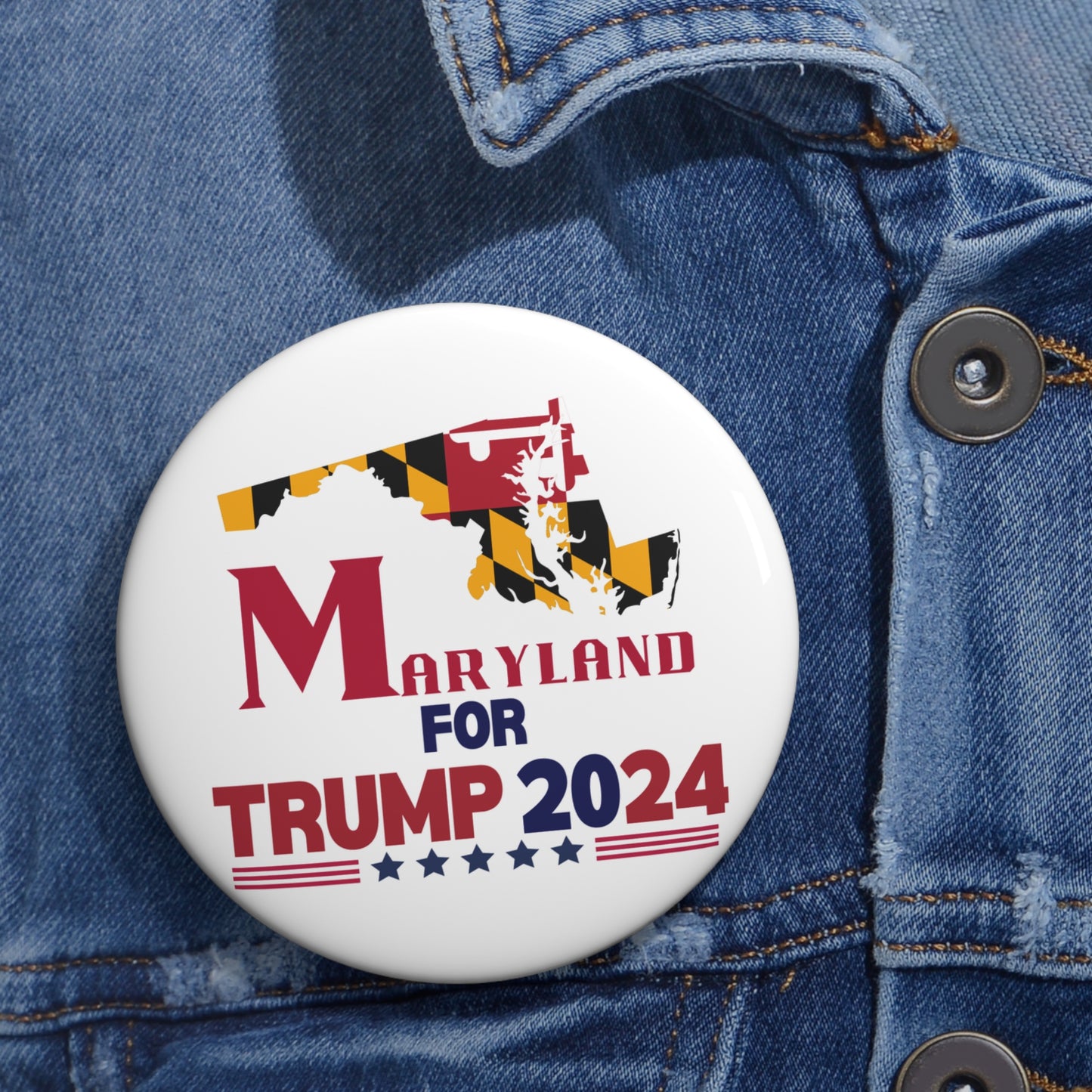 Maryland for Trump Pin Buttons