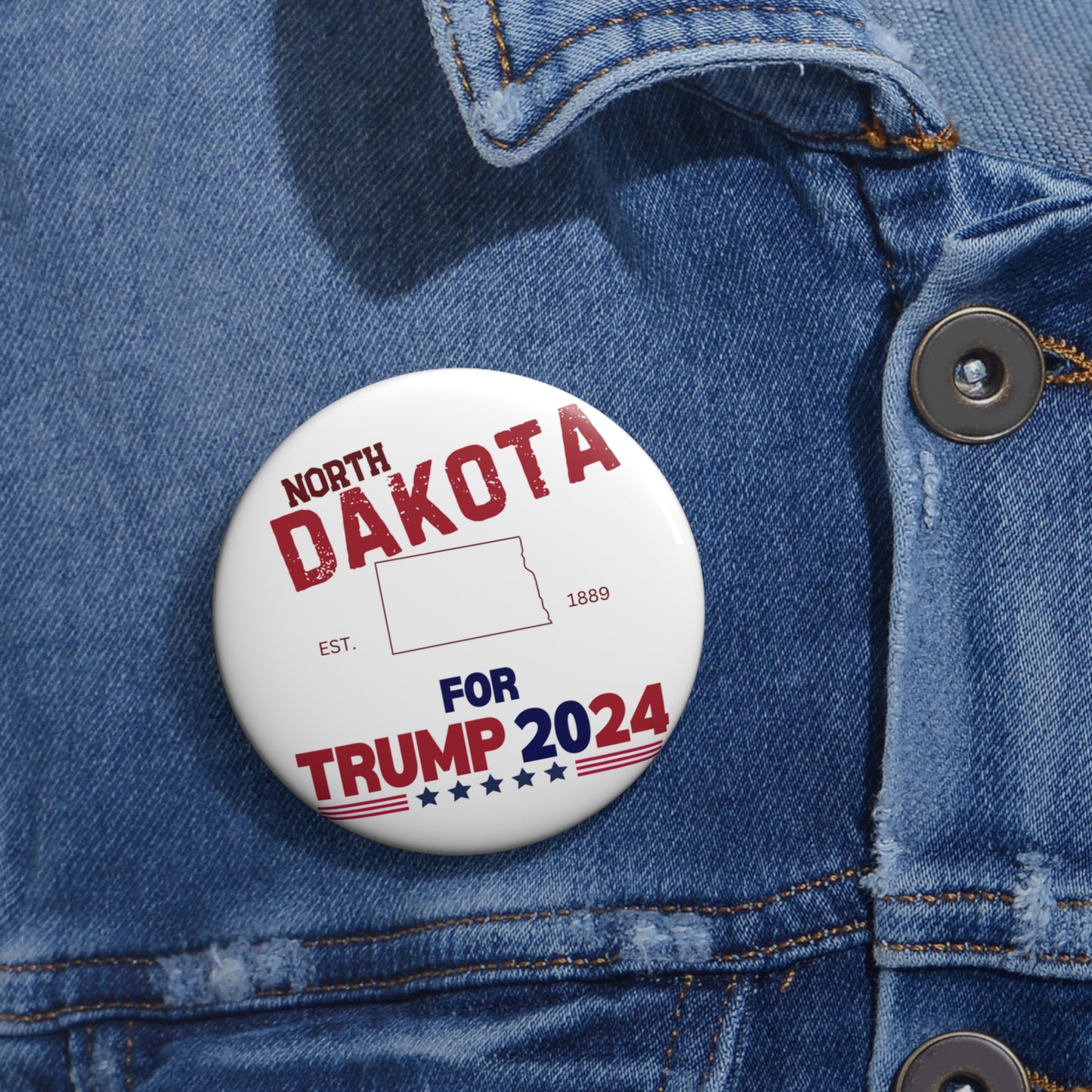 North Dakota for Trump Pin Buttons