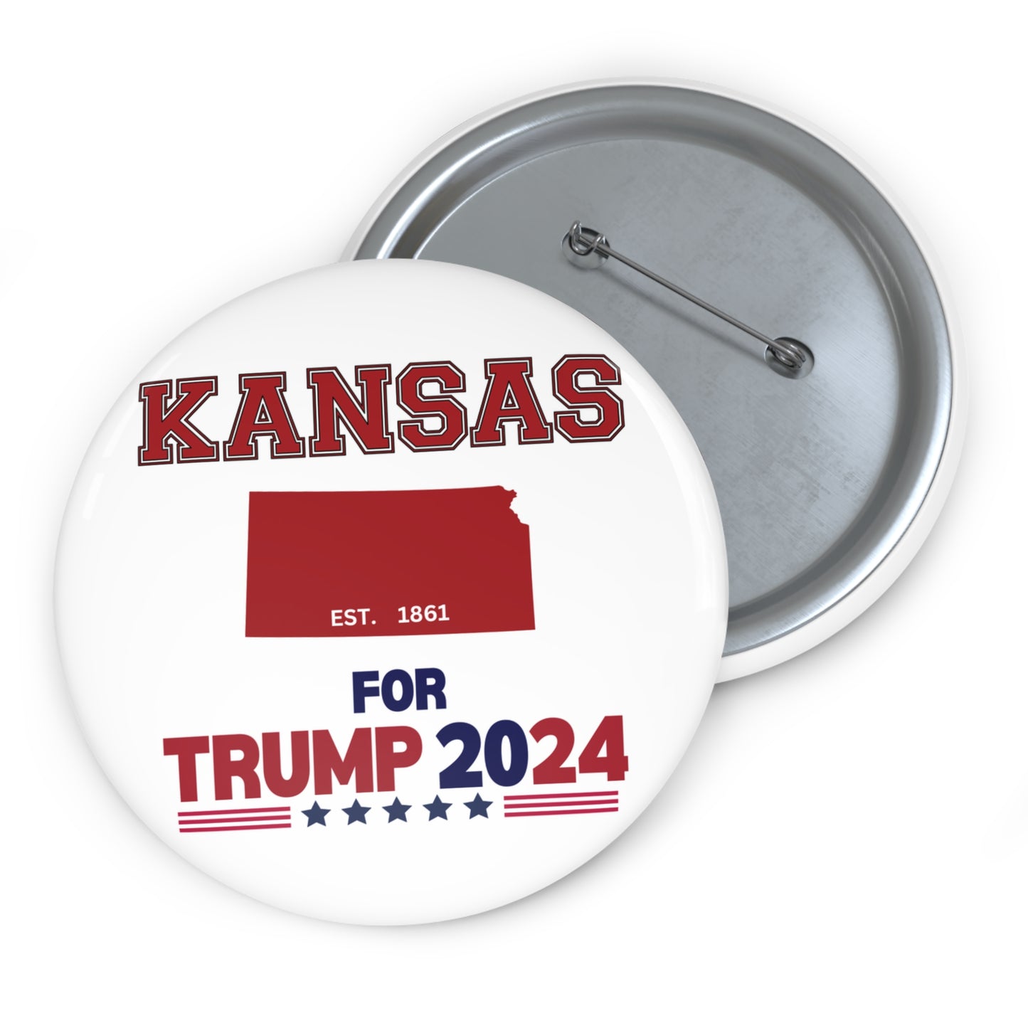 Kansas for Trump Pin Buttons