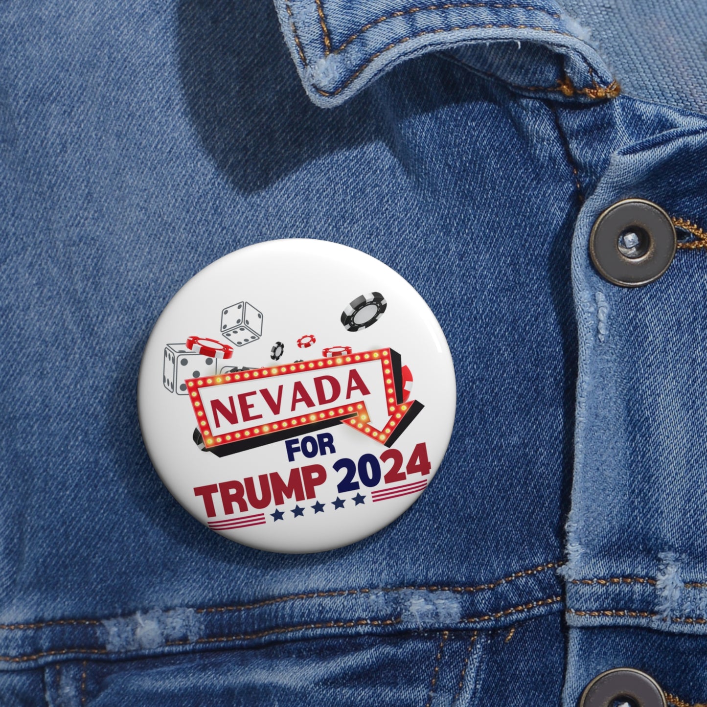 Nevada for Trump Pin Button