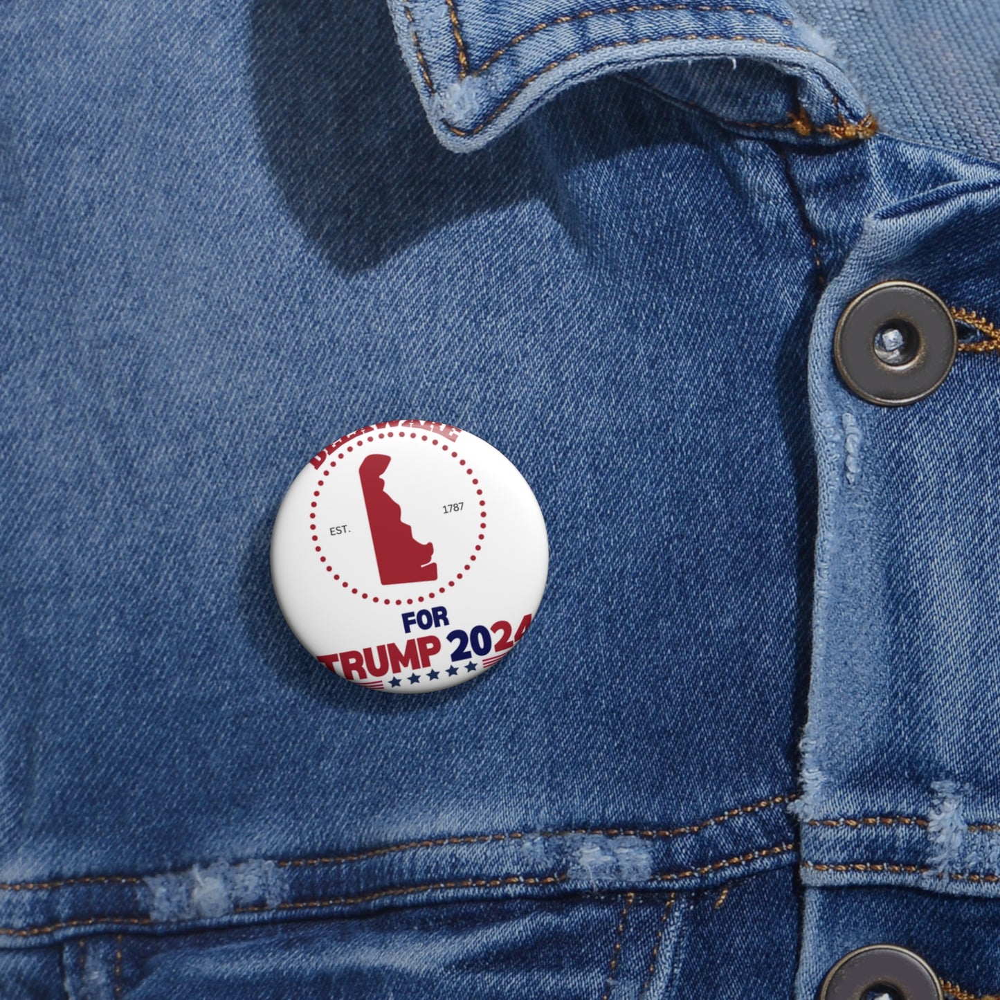 Delaware for Trump Pin Buttons