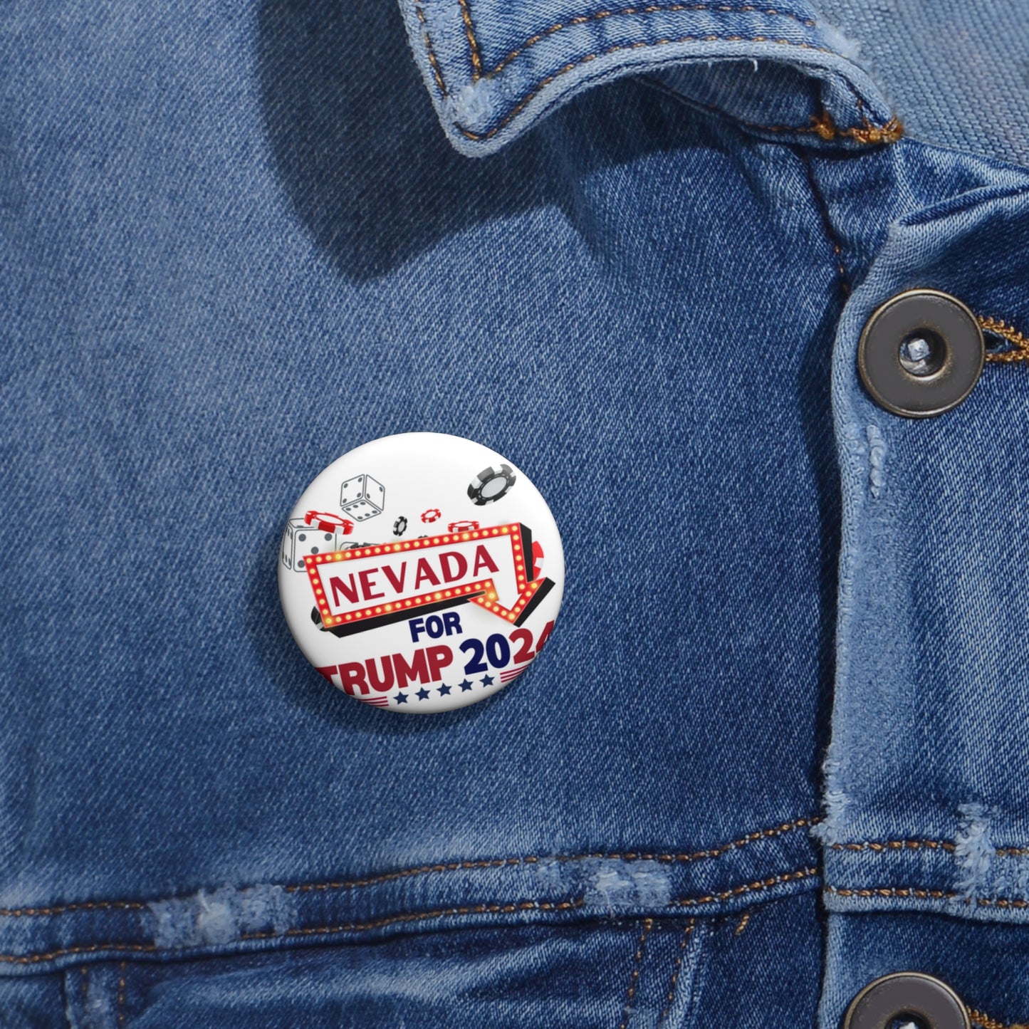 Nevada for Trump Pin Button