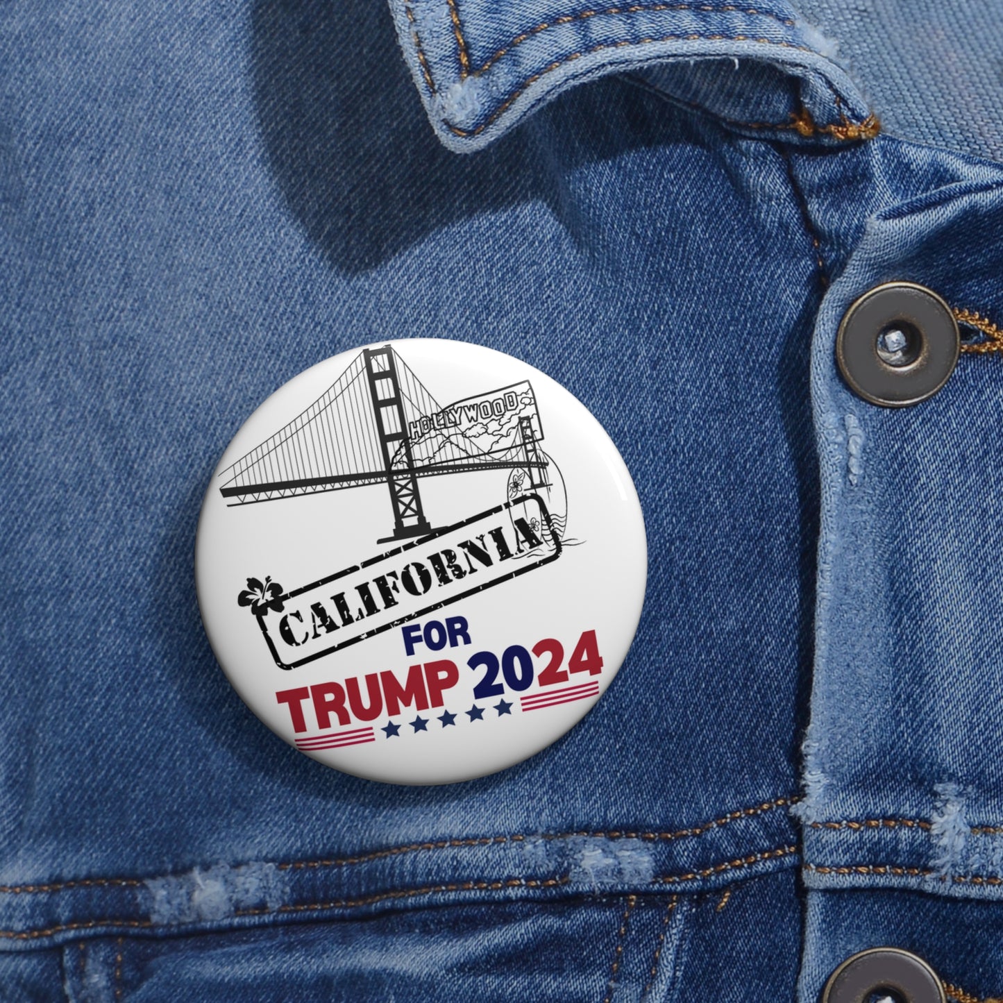 California for Trump Pin Buttons