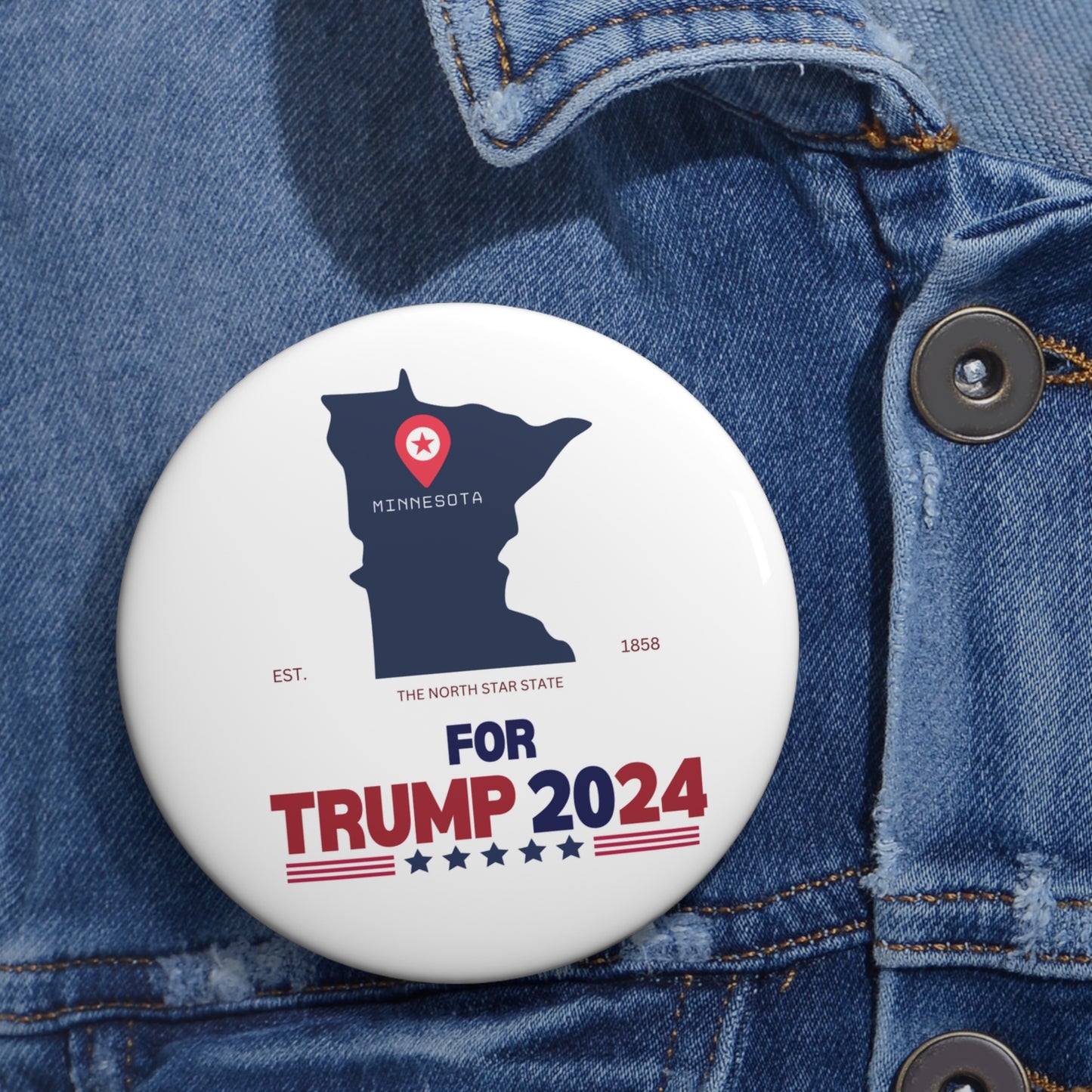 Minnesota for Trump Pin Buttons