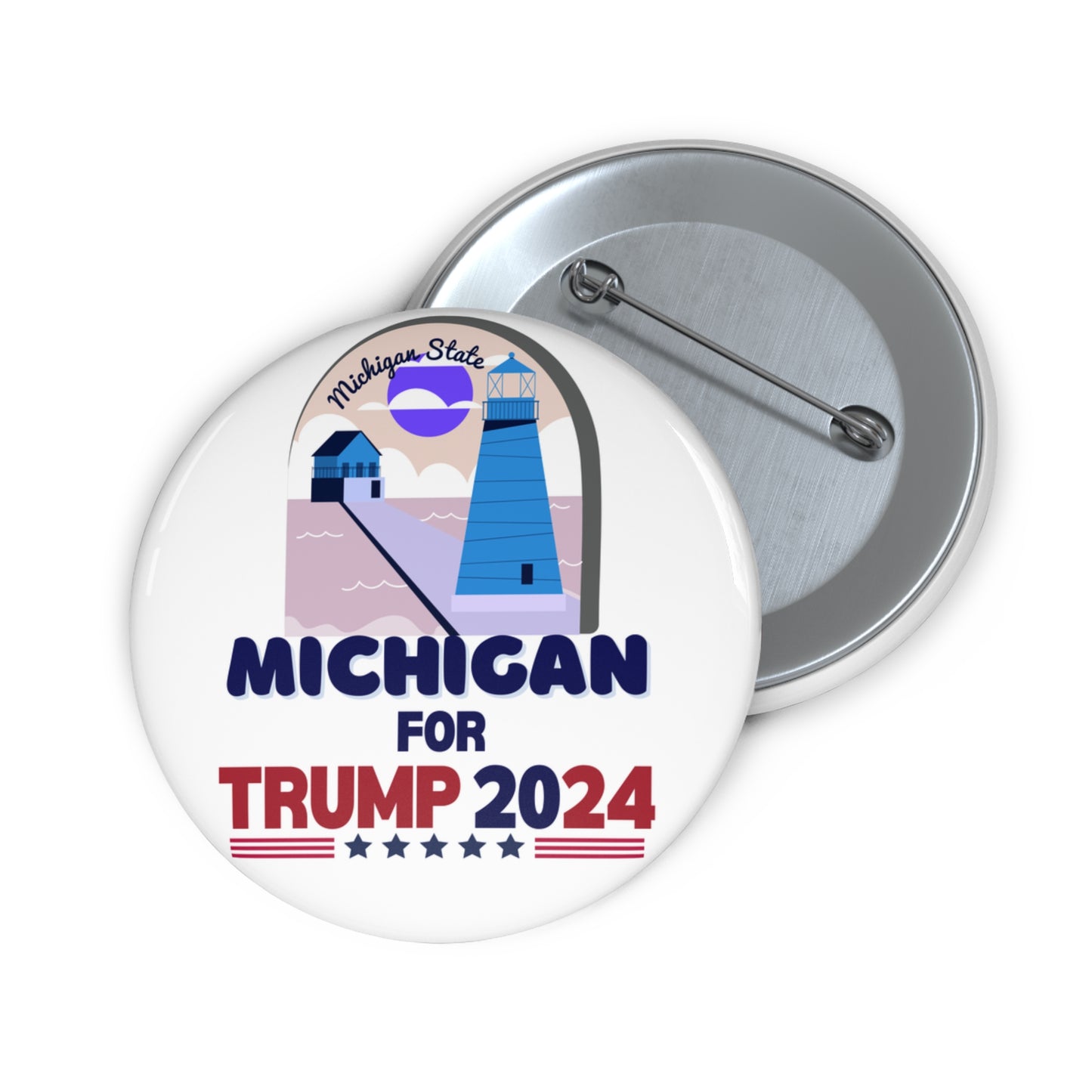 Michigan for Trump Pin Buttons