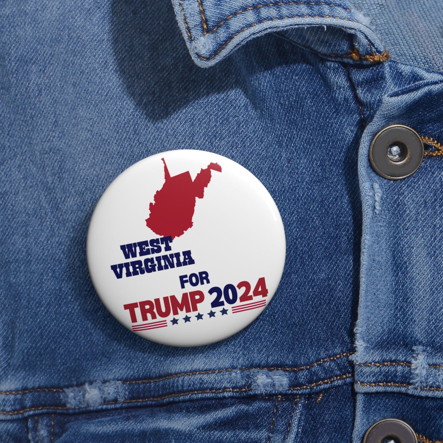 West Virginia for Trump Pin Buttons