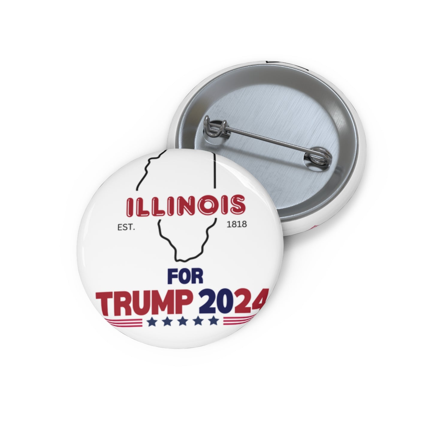 Illinois for Trump Pin Buttons