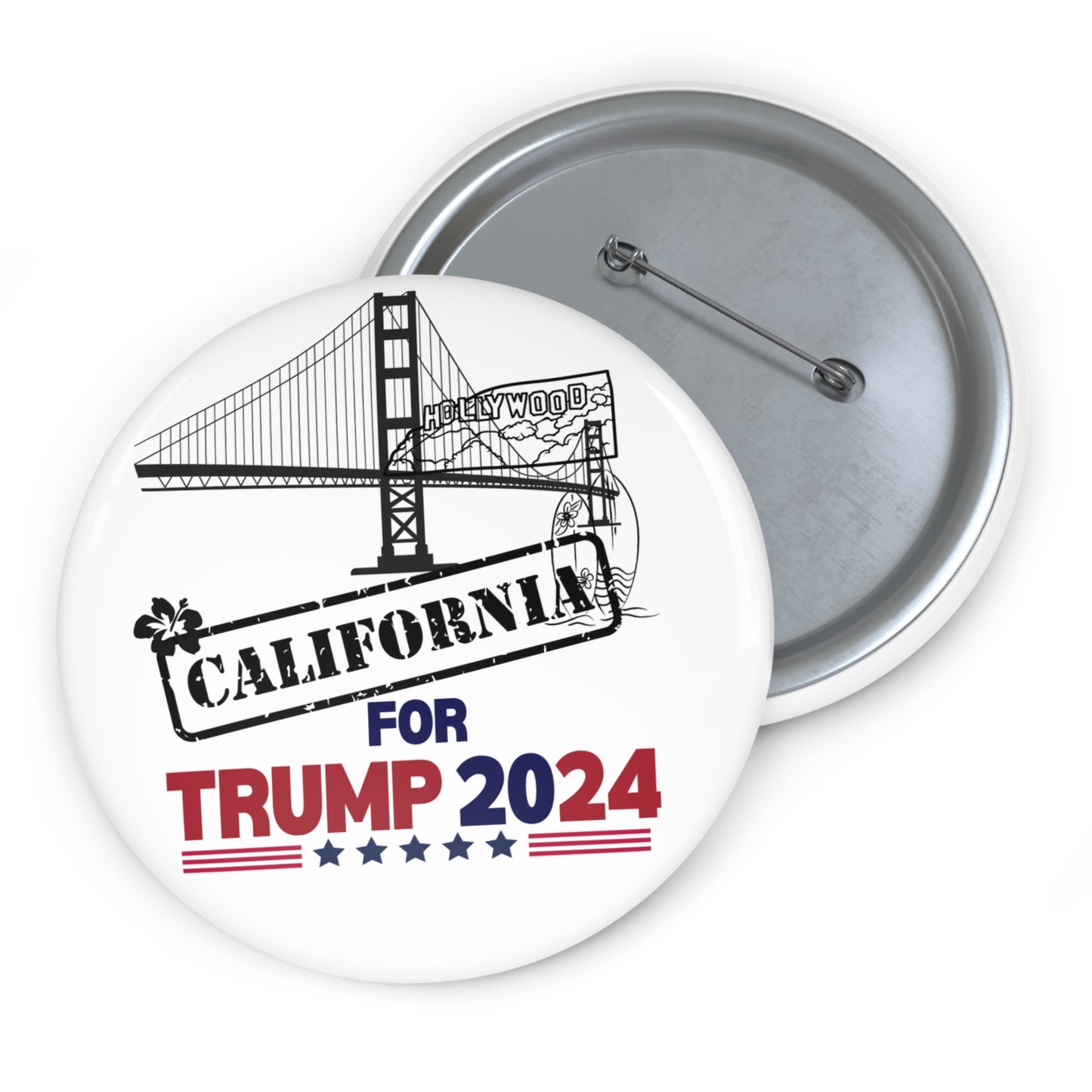 California for Trump Pin Buttons