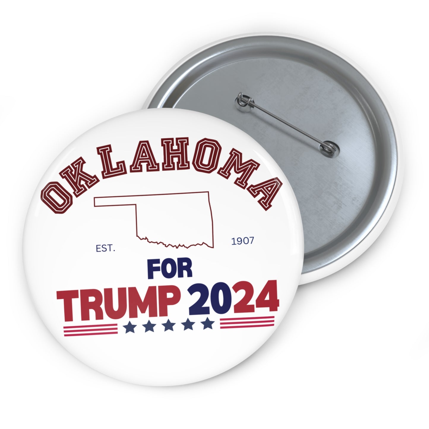 Oklahoma for Trump Pin Buttons