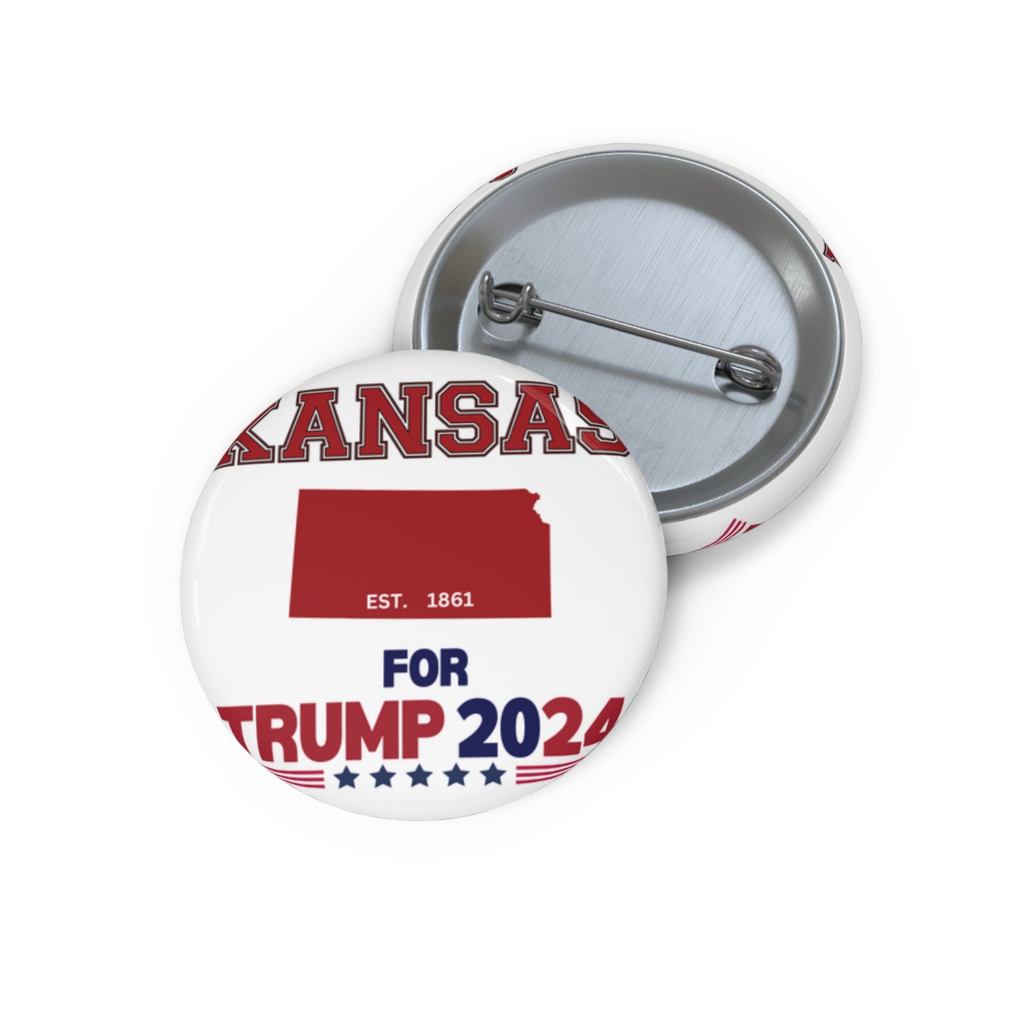 Kansas for Trump Pin Buttons