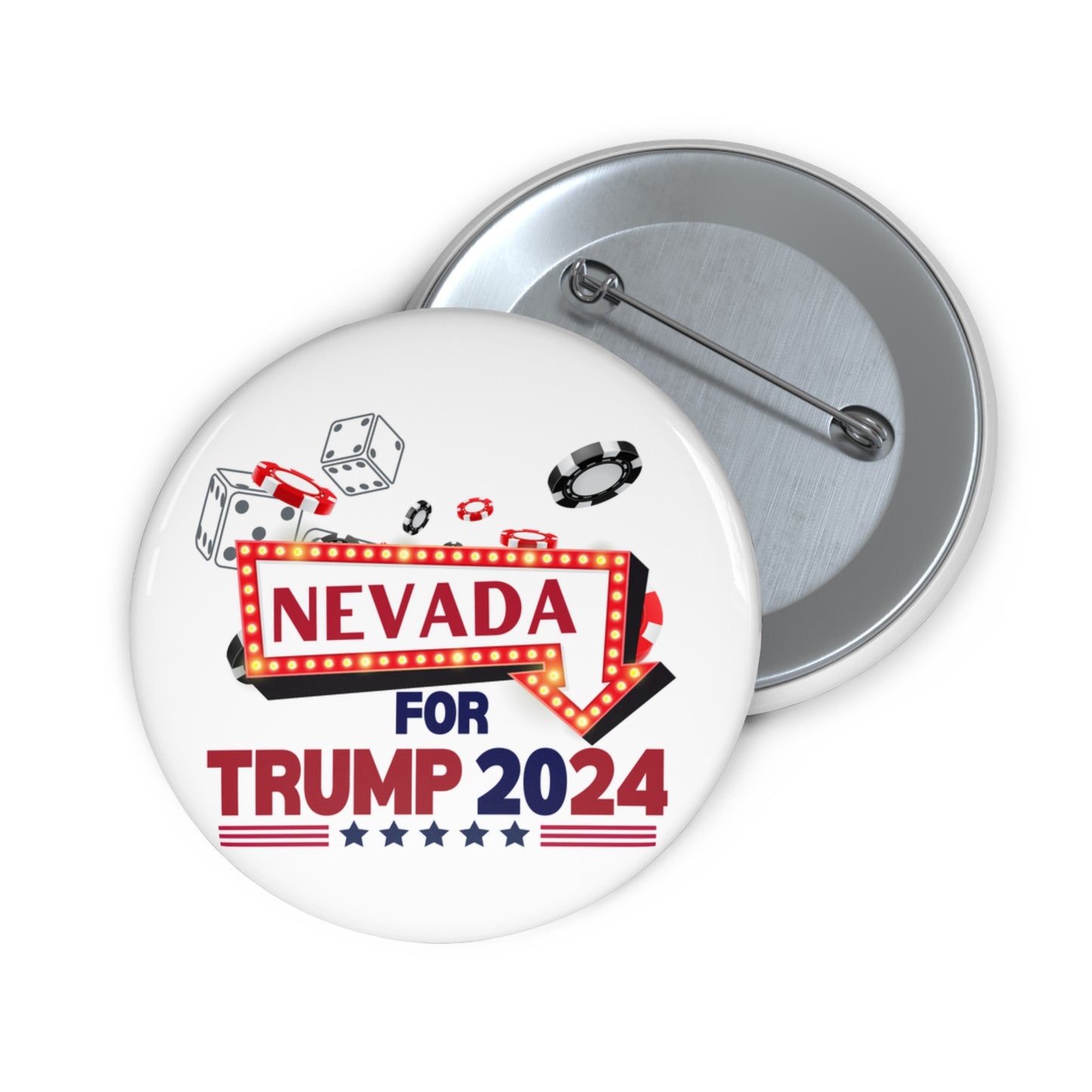 Nevada for Trump Pin Button