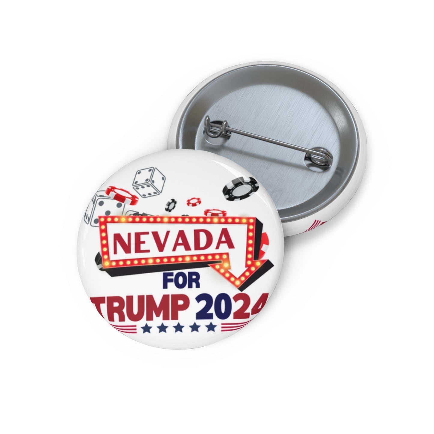 Nevada for Trump Pin Button