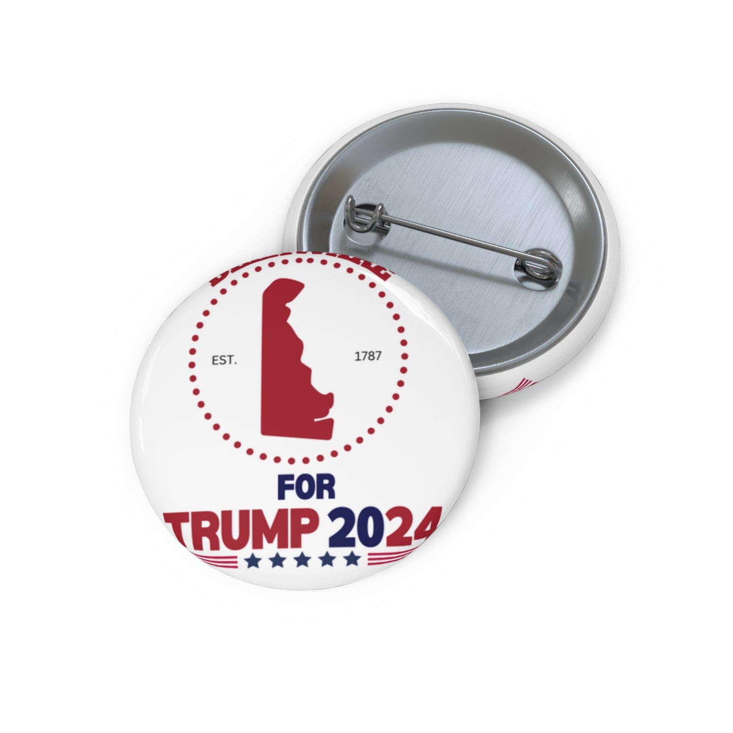 Delaware for Trump Pin Buttons