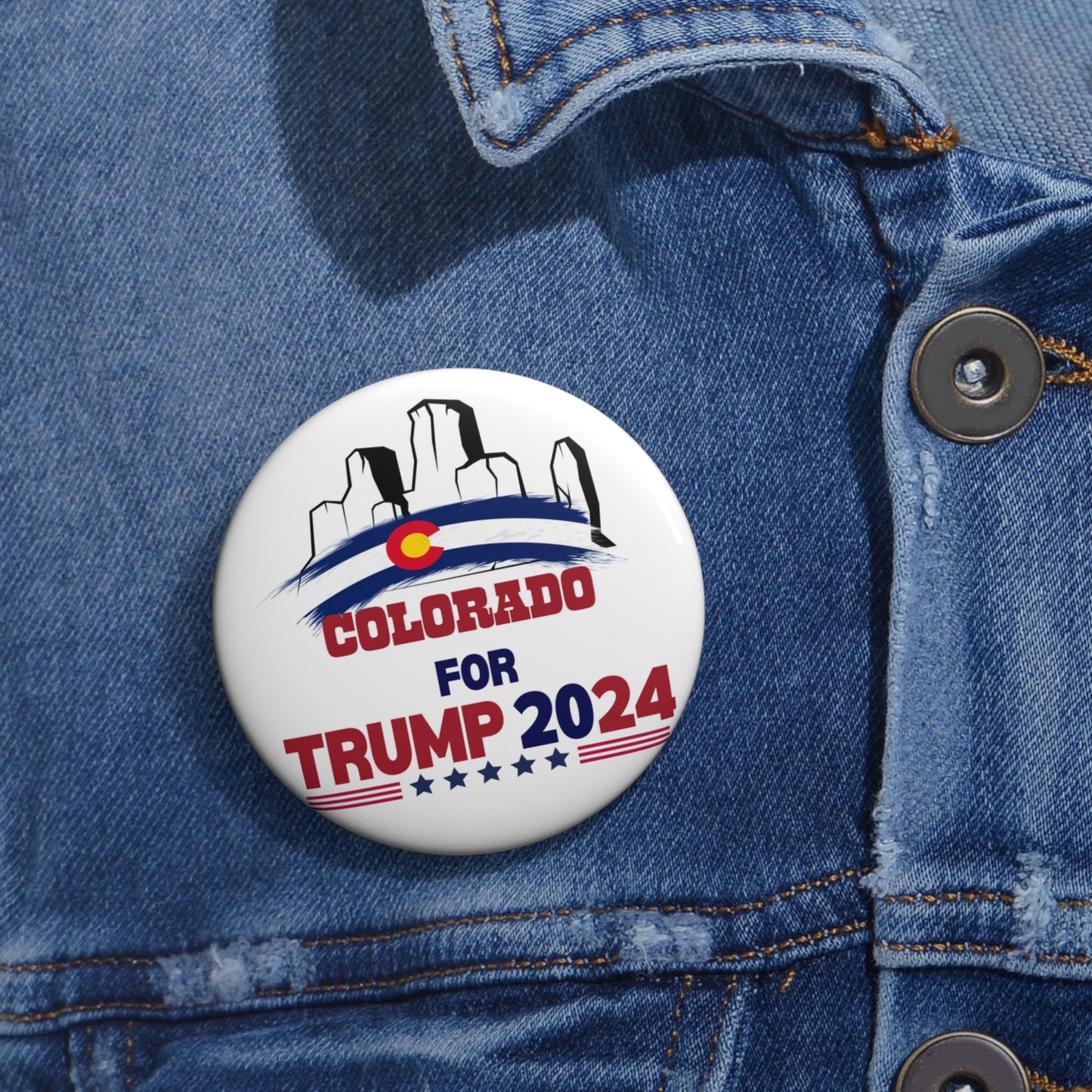 Colorado for Trump Pin Buttons