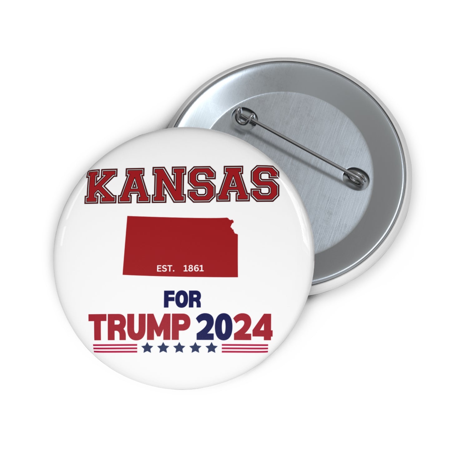 Kansas for Trump Pin Buttons