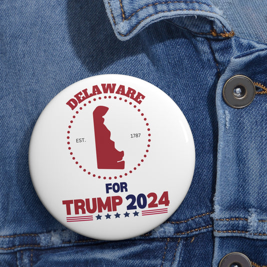 Delaware for Trump Pin Buttons